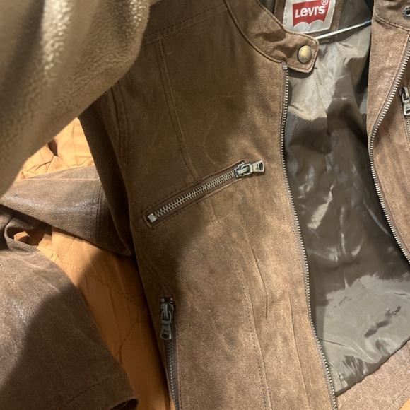 Levi's Genuine Brown Leather Jacket (xs) - Picture 4 of 5